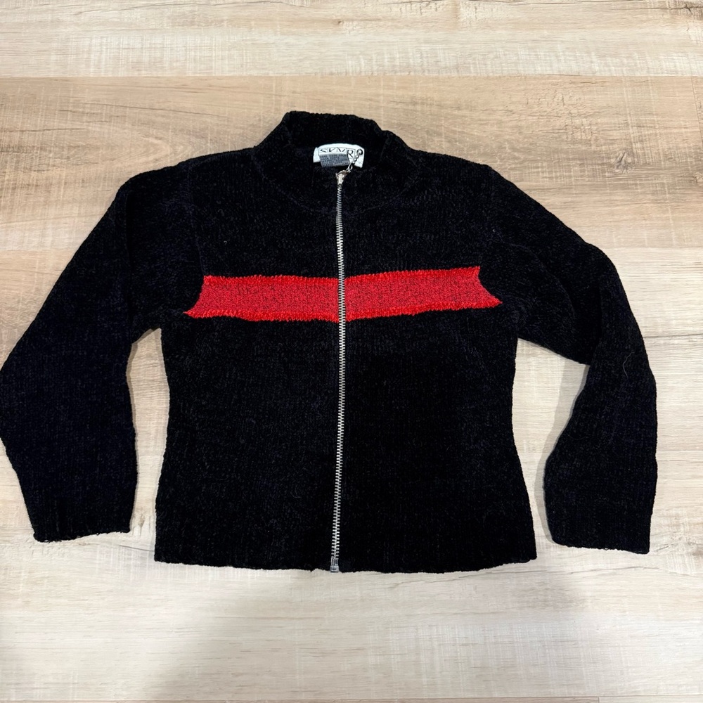 Vintage Skyr Girls Velvet Sweater Size 5 T